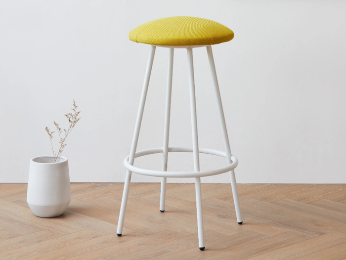 FUNGO - High fabric stool with footrest _ grado design